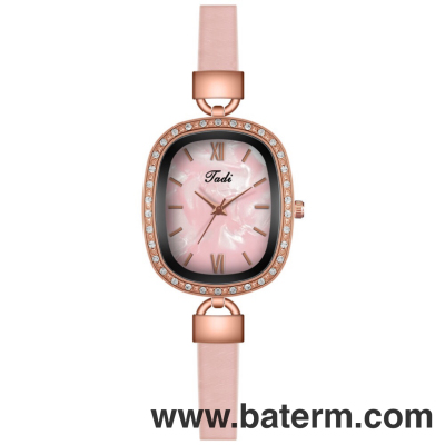 Internet Celebrity Fashion Personality and Creativity Women's Belt Watch Oval Retro Bar Nail Temperament Women's Watch Simple Watch