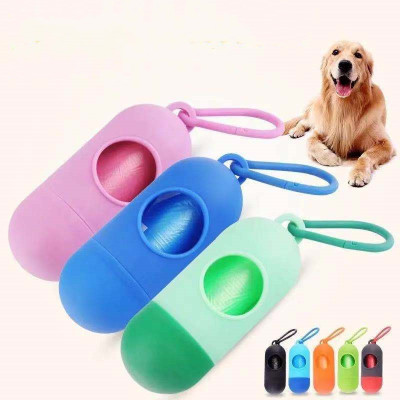 Factory Wholesale New Portable Pill Garbage Bag Disposable Degradable Dog Stool Bag Pet Supplies