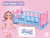 Children's Girls Playing House Toy Bed Princess Bed Doll Toy Shaker Double Bed Mosquito Net Bed Simulation Crib