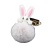 New Cute Rabbit Fur Ball Keychain Long Ears Rabbit Plush Fur Handbag Pendant Car Pendant