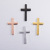 Mirror Stainless Steel Cross Shelf Ornament Accessories DIY Fashion Hip Hop Necklace Can Carve Writing Religious Small Pendant