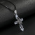 Men's Street Hip-Hop Necklace Jesus Cross Pendant Europe and America Cross Border Ornament Personality Religious Totem Necklace