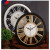 Living Room Home Fashion Wall Clock European Style Pocket Watch Mute Simple Clock Cambus Silent Hollow Bedroom Quartz Clock