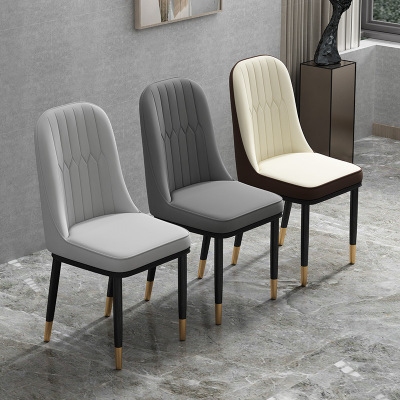 Light Luxury Nordic Furniture Hotel Chair Simple Restaurant Table and Chair Home Stool Leisure Iron Dining Chair Chairs