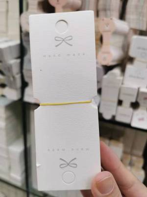 Earrings Cardboard Wenqi New Accessories Packaging Korean Style High-End Spot Card Tag Printing Earrings