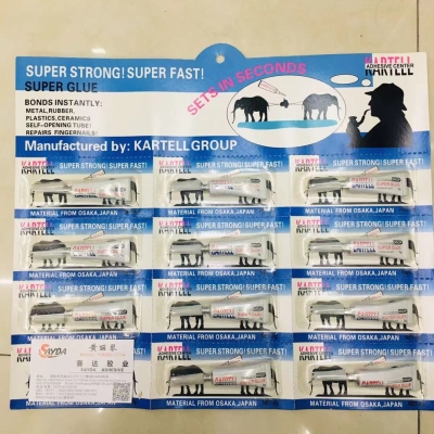 Super Strong Super Fast Strong Instant Adhesive Agent 502 Glue 12 PCs One Card 3G Glue, Ceramic