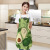 Cute Avocado Cartoon Pattern Women's Apron Korean Fashion Kitchen Cooking Half-Length Men Sleeveless Apron