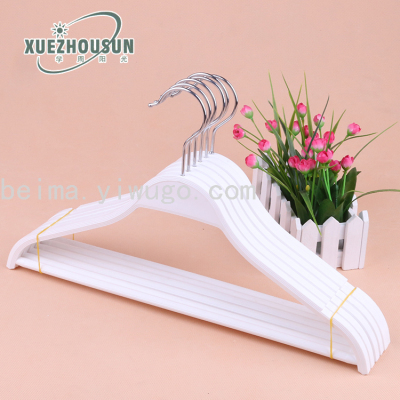 Factory Direct Sales Women's Plastic Plywood Hangers Clothing Store Home Non-Slip Seamless Wet and Dry Dual-Use Space Saving