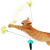 Cross-Border New Arrival Pet Supplies Cat Toys Self-Hi Collar Neck Spring Creative Foot Kicking Cat Teaser