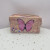 Butterfly Laser PVC Paillette Cosmetic Bag Portable Fashion Lightweight Travel Bag Colorful Gradient Luggage Wash Bag