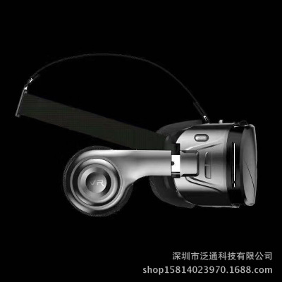 G300vr Glasses Virtual Reality 3D Panoramic Stereo Theater Comes with Headset Operation Portable Blue Helmet in Stock