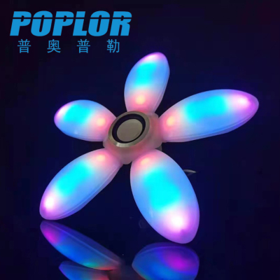 LED Smart Bluetooth Audio Lotus Lamp Folding Lamp Colorful RGBW Dimming Remote Control Lights Sound Quality Jia Gao Liang