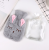 Large Water Filling Bag Cartoon Short Plush Embroidery Closing Eye Rabbit Wool Cover