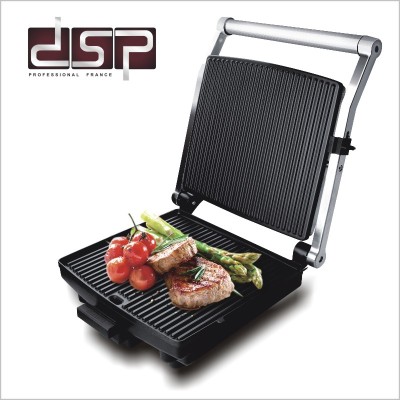 DSP Electric Heating Double Breakfast Mini Black Electric Mechanical Hot Pot Manual Wave Plate Toaster