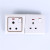 Household 86-Type One-Open Second Section Dual-Control Switch Three-Hole USB Socket British Wall Switch