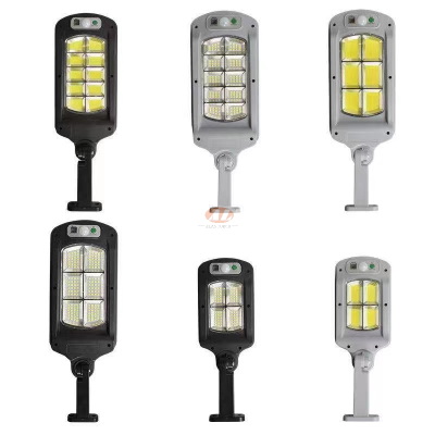 New Remote Control Wiring Free Solar Energy Type Street Lamp Led Black and Gray Two-Color Street Lamp ABS Street Lamp Lighting