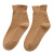 SocksAutumn and Winter New Socks Double Needle Ruffled Female Cotton Middle Tube Socks Stall Korean Fashion Online Red 