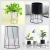 Nordic Iron Flower Stand Succulent Flower Pot Creative Simple Living Room Reed Flower Container and Flower Pot Table Vase Flower Stand