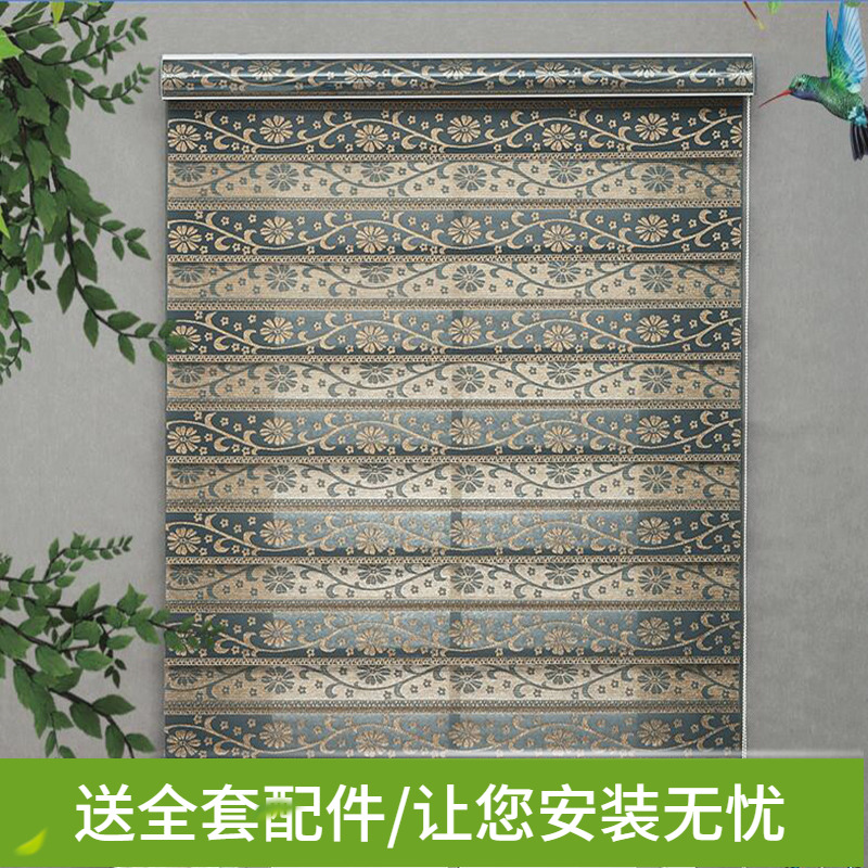 百叶窗柔纱帘客厅卧室厨房窗户升降遮光卫生间浴室防水卷帘定制款