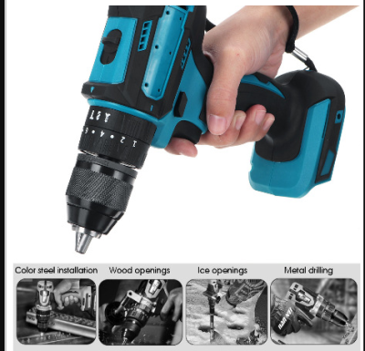 Cordless Drill Lithium Electric Drill Household Pistol