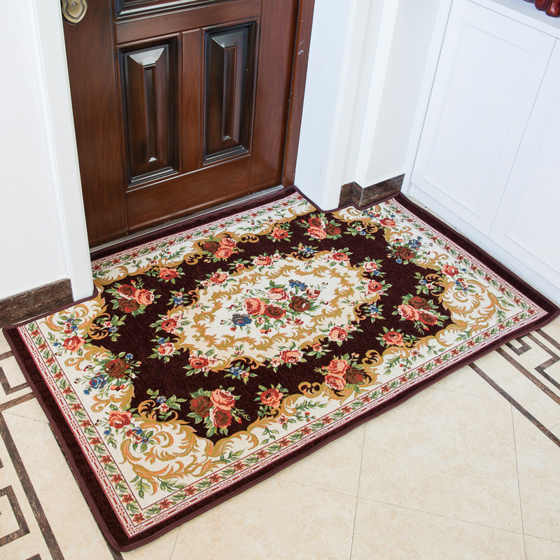 european-style door mat door mat entrance foyer carpet home doorway entry foot mat living room customization 029