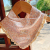 Baby Girl Triangular Baby Bibs Cotton Infant Children Bib Bib Lace Double-Layer Snap Fastener Scarf Korean Style