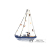 Mediterranean Style Creative Home Decoration Wooden Wooden Boat Sailing Boat Model Small Ornaments Handicraft Boat Decoration