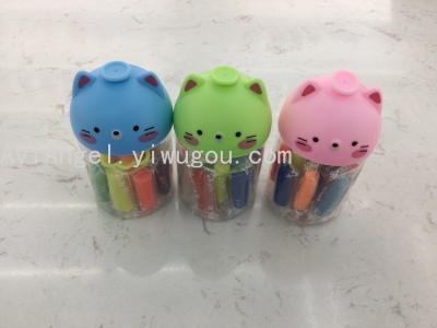 Trolley Cat Cylinder Bottle DIY Creative 3D Colored Clay Plasticene