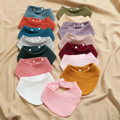 3-Pack Ins Baby Bib Summer Thin Pure Cotton Gauze Triangular Binder Bib Newborn Milk Spilt Prevent Scarf Bib