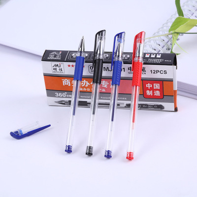 0.5mm Gel Ink Pen Refill Bullet Signature Pen Office Stationery Ins Style European Standard Gel Pen Box Packaging