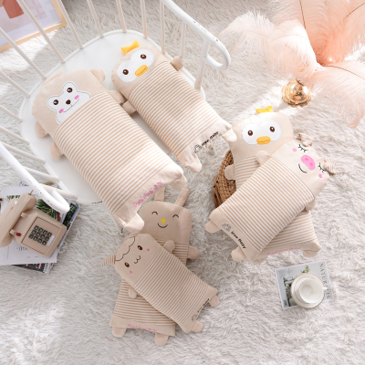 Children's Pillow Cartoon Cotton Pillowcase 0-1-3-6 Years Old Student Lengthened Baby Pillow Insert Cotton Children Four Seasons Pillow