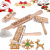 Christmas Elk Printing Rolling Pin Wood Laser Engraving Embossing Rolling Pin Cookies Rolling Stick