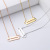Korean Style Simple Stainless Steel Fashion Necklace Ornament Hollow Double Peach Heart Long DIY Personalized Clavicle Chain