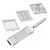 Stainless Steel Grater Vertical Chopper Kitchen Household Multi-Function Vegetable Chopper Chopper Three-in-One Grater