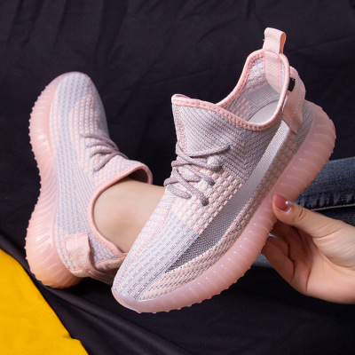 Coconut Shoes Women's Summer New Fly Woven Mesh Casual Sneakers Korean Fashion Mesh Surface Shoes Soft Bottom Comfortable Pumps