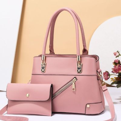 2021 Winter Fashion Exquisite Shoulder Messenger Bag Women's Handbag Urban Simple Solid Color Mother and Child Bag 12005