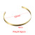 1.8mm Thin 4mm Wide Stainless Steel C- Type Open-Ended Bracelet Light Plate Can Carve Writing Bracelet 63mm