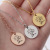 2021 Foreign Trade New Personalized Simple Necklace Pendant DIY Stainless Steel Wafer Can Carve Writing Big Tree Pattern Pendant