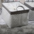 Home Quilt Cotton Storage Basket Waterproof Dustproof Folding Drawstring Laundry Basket Large Size Dirty Clothes Bag