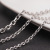 European and American 304 O-Type Chain with Stainless Steel Four-Side Grinding Batch Angle Section Men and Women Jewelry Necklace Bracelet Accessories