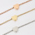 2020 New Creative Mirror Stainless Steel Small Hole Beads Series Love Anklet DIY Simple Fashion Couple Bracelet