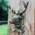 European and American Retro Cast Iron Hook Hat-and-Coat Hook Large Deer Head Double Hook Wall Hanging Decoration Mural Wall Decoration Hook