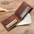 Cowhide Wallet Short Leather Wallet Stitching Design Oil Wax Leather Vintage Wallet Manufacturer