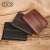 Cowhide Wallet Short Leather Wallet Stitching Design Oil Wax Leather Vintage Wallet Manufacturer