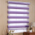 Foreign Trade Soft Gauze Curtain Gradient Pleated Shading Curtain Double Louver Roller Shutter Living Room Office Soft Gauze Curtain Curtain