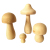 Solid Wood Mushroom Wood Model Mushroom Decoration Micro Landscape Prop Decoration Decorative Wood ART Children Colorful Painting DIY