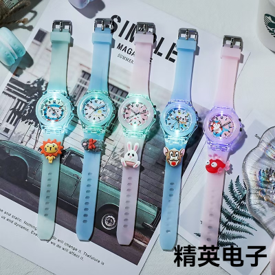 Children's Watch New Cartoon Doll Watch Primary School Student Watch Luminous Glow with Light Best-Seller on Douyin Watch Female