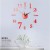 Creative European Wall Clock Home Diy3d Stereo Decorative Clock Acrylic Clocks