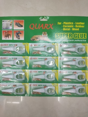 Quarx Tiger Green Card 502 Glue Advertising Glue 502 Instant Adhesive Superglue Strong Quick-Drying Shoe Glue