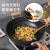 Ceramic Frying Pan Gas Stove Wok Double-Ear Old-Fashioned Wooden Handle Flat Frying Pan Household Uncoated Wok